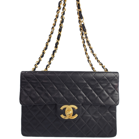Chanel Deca Matelasse Chain Shoulder Bag Lambskin - Picture 1 of 8